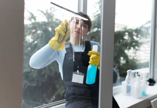 Nettoyage de vitres intérieures et extérieures à la Porta